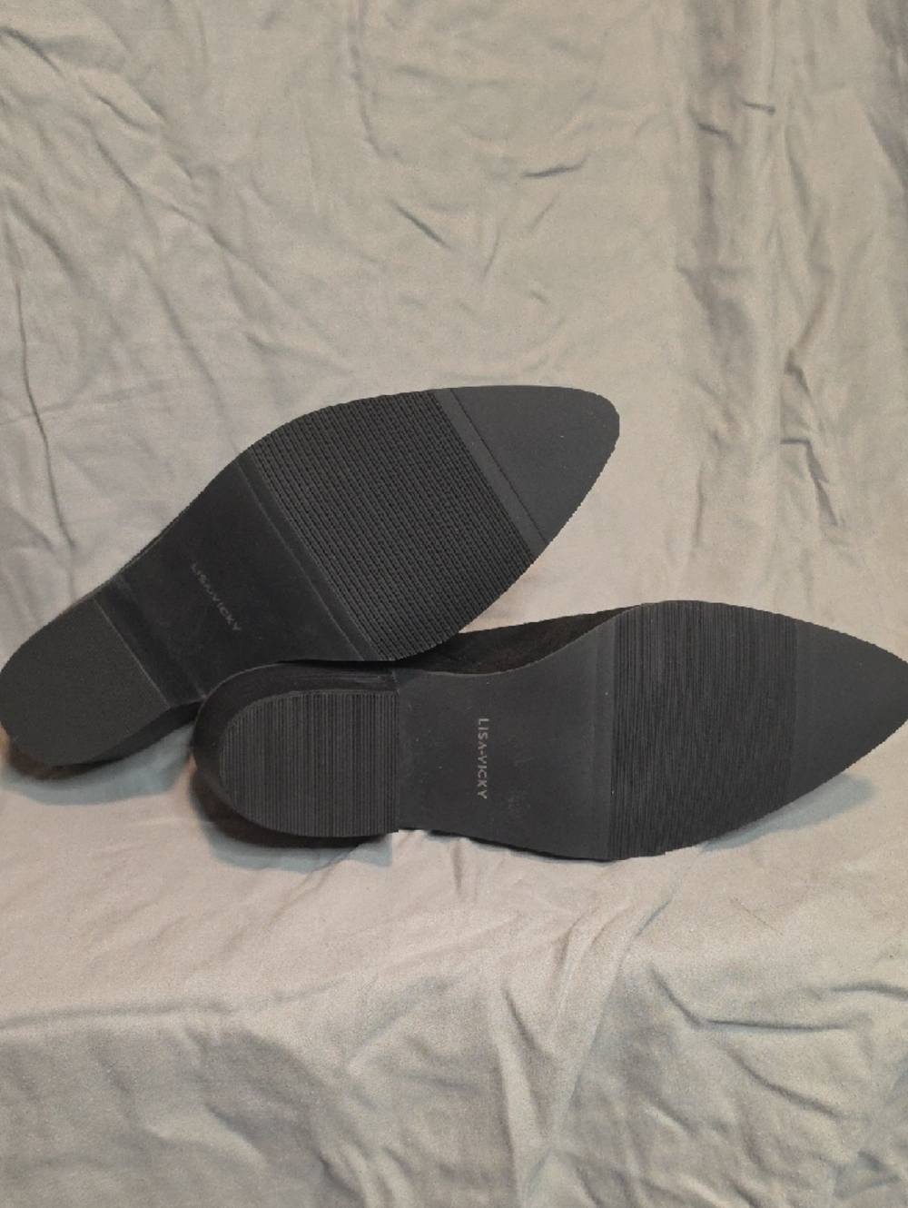 Black Suede Slip-On Mule Heels for Women NWOT - Picture 4 of 5